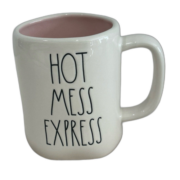 Rae Dunn Artisan Collection By Magenta “Hot Mess Express” Embossed Ceramic Mug - Picture 10 of 10